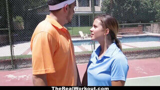 TheRealWorkout - Keisha Grey a tenisz edzővel kúr - Amatordomina.hu
