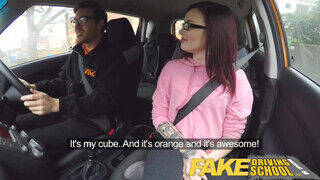 Fake Driving School - 19 éves lány fenék nyílásba is engedi - Amatordomina.hu