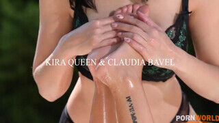 Kira Queen és Claudia Bavel a nagyméretű csöcsű biszex csajok édeshármasban közösülnek - Amatordomina.hu
